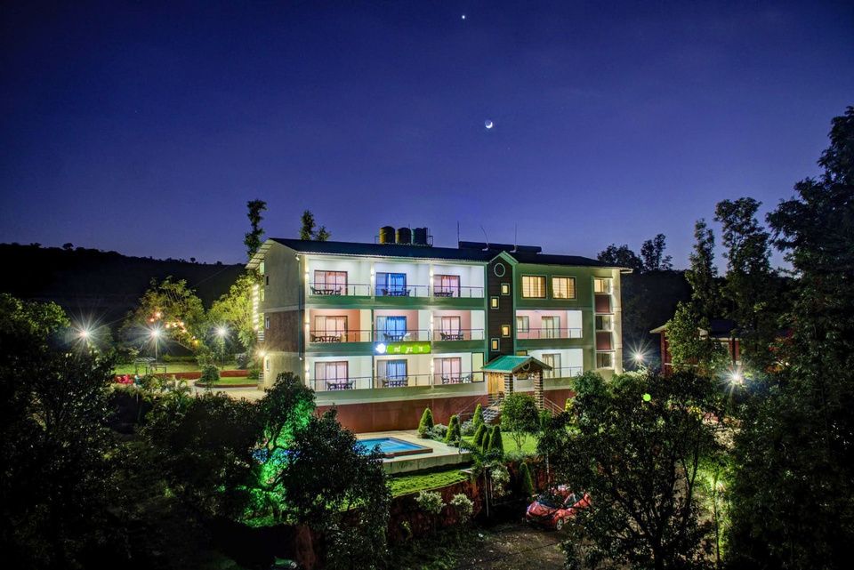 The property at dusk